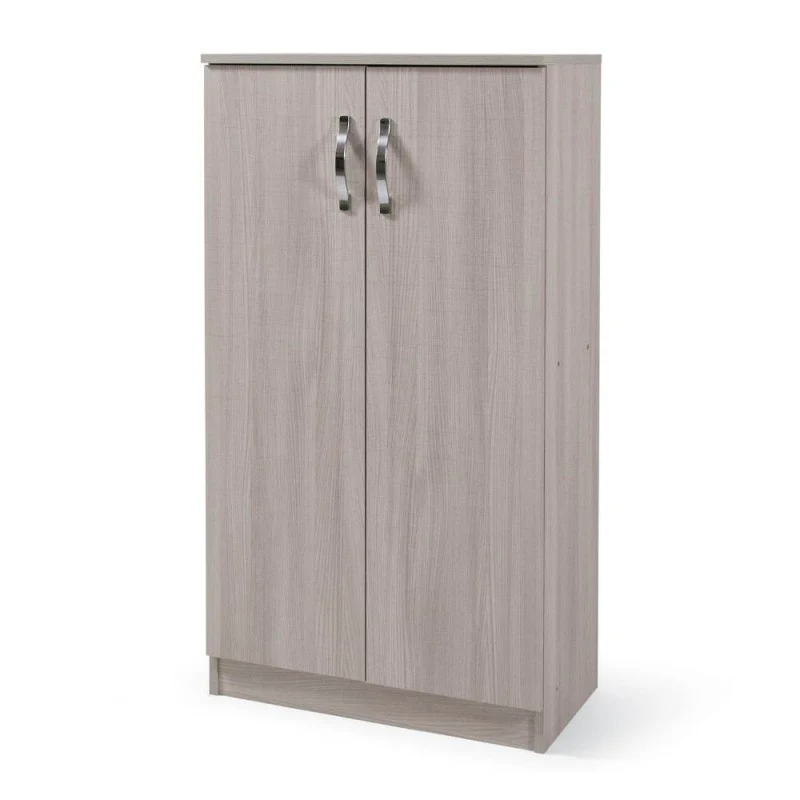 Scarpiera armadio con 2 ante e 3 ripiani colore olmo 71x130H cm - Gabriella