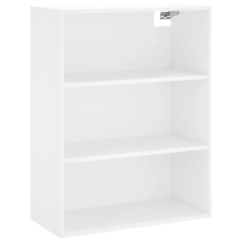 Buffet bahut commode armoire meuble de rangement organisateur cuisine salle de séjour salon haut 69,5 x 34 x 180 cm bois d'ingénierie blanc 02_0032682