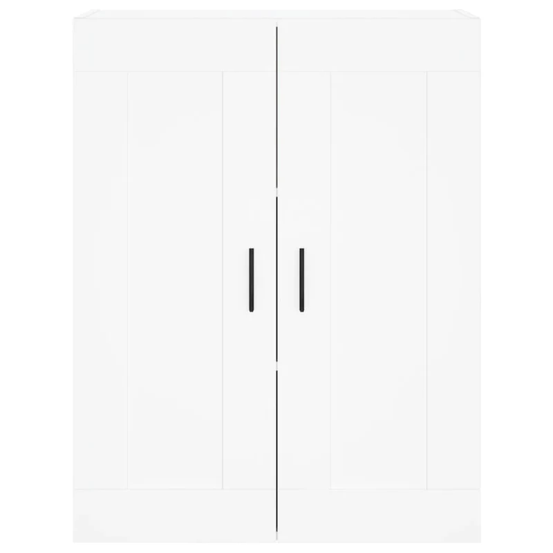 Buffet bahut commode armoire meuble de rangement organisateur cuisine salle de séjour salon haut 69,5 x 34 x 180 cm bois d'ingénierie blanc 02_0032523