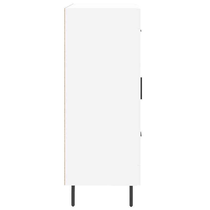 Buffet bahut commode armoire meuble de rangement organisateur cuisine salle de séjour salon 69,5 x 34 x 90 cm bois d'ingénierie blanc 02_0030432