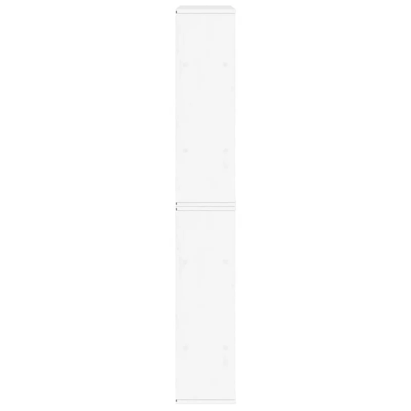 Lot de 5 armoires latérales modulaires rangement 40 x 24 x 79 cm en bois massif pin blanc 02_0055971