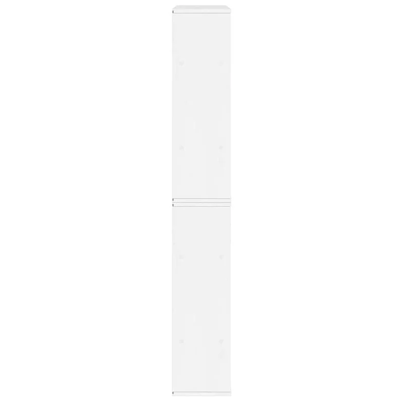 Lot de 6 armoires latérales modulaires rangement 40 x 24 x 79 cm en bois massif blanc 02_0055963