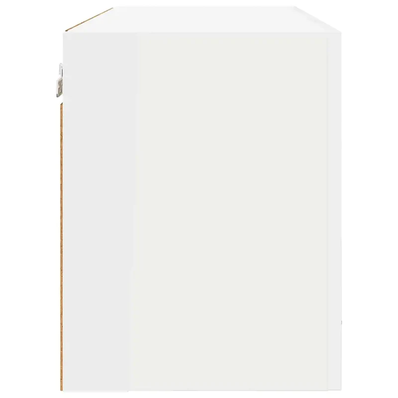 Armoire suspendue moderne design épuré 80 x 31 x 40 cm espace de rangement grande capacité en bois d'ingénierie blanc 02_0053225