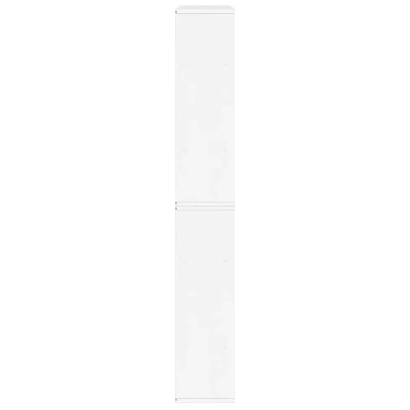 Lot de 4 armoires latérales modulaires rangement pratique 40 x 24 x 79 cm en bois massif pin blanc 02_0055961