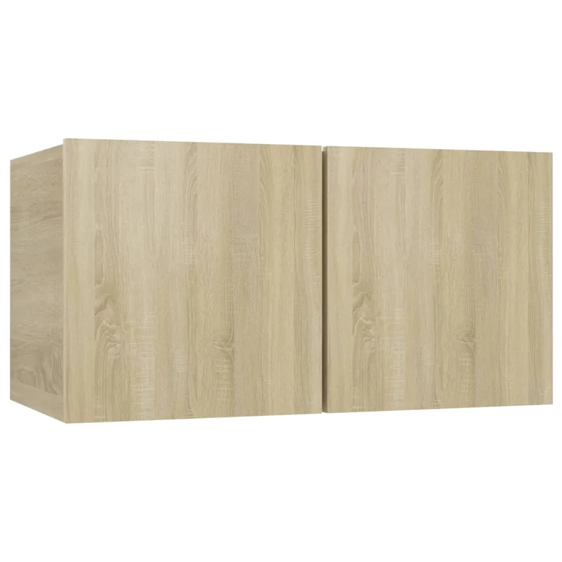 Ensemble de meubles armoire buffet TV télévision salon chambre séjour 5 pièces chêne sonoma bois d'ingénierie brun 02_0024968