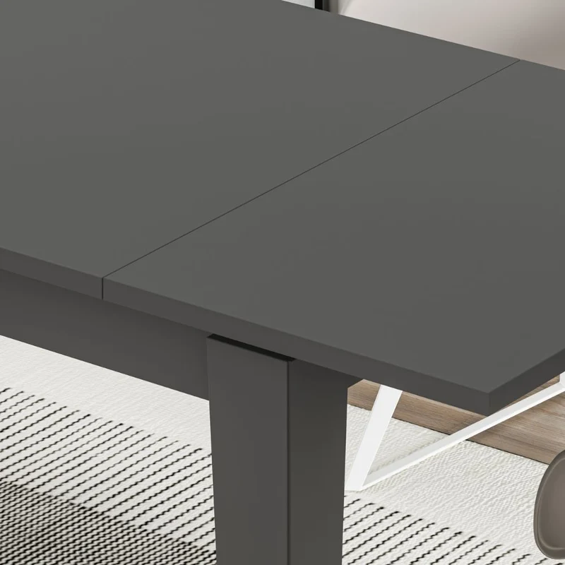 Tavolo allungabile 140x80 cm colore antracite - Tolmen