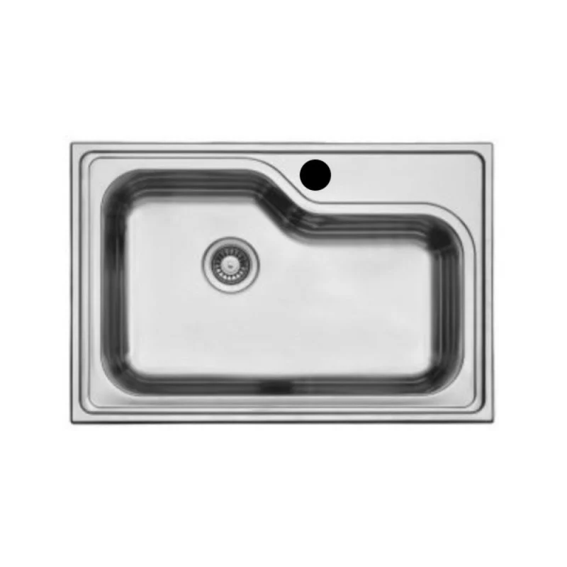 Lavello da cucina 78x51 cm monovasca finitura lucida - Samet DXT780