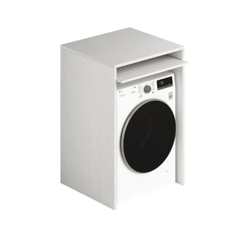 Coprilavatrice con ripiano estraibile colore bianco frassinato 71x65x105H cm