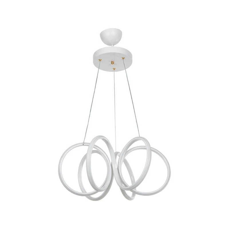 Lampada a sospensione LED forma spirale colore bianca Ilya MDL4439