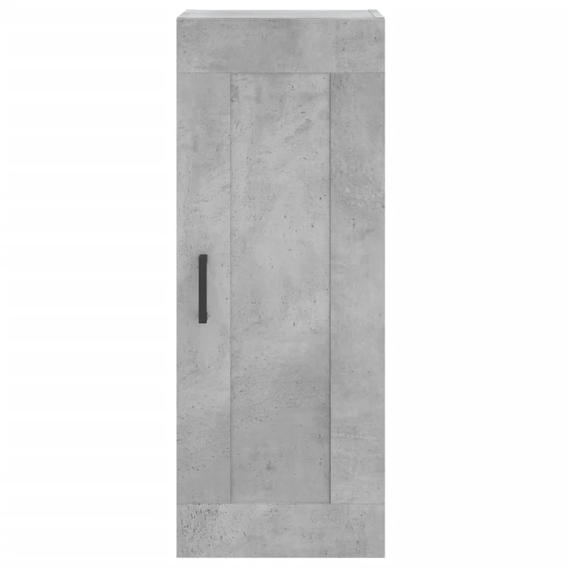 Buffet bahut commode armoire meuble de rangement organisateur cuisine salle de séjour salon haut 34,5 x 34 x 180 cm bois d'ingénierie gris 02_0034394