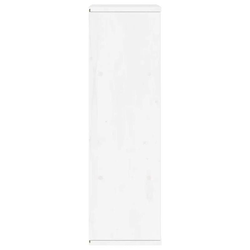 Armoire latérale en bois massif pin avec grand espace de rangement style rustique 40 x 24 x 79 cm en bois blanc 02_0058047