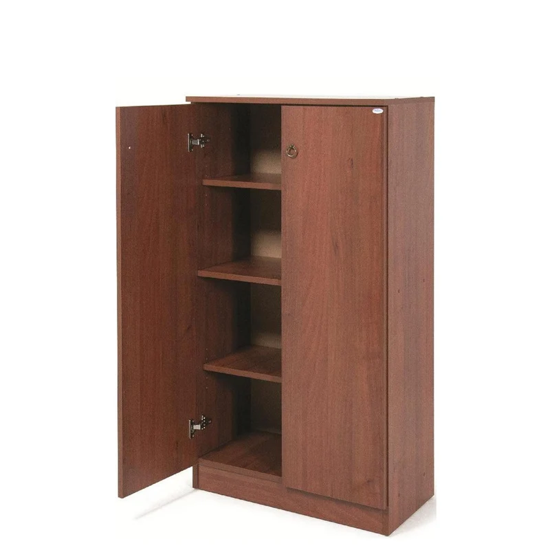 Scarpiera armadio con 2 ante e 3 ripiani colore bianco frassinato 71x130H cm - Gabriella