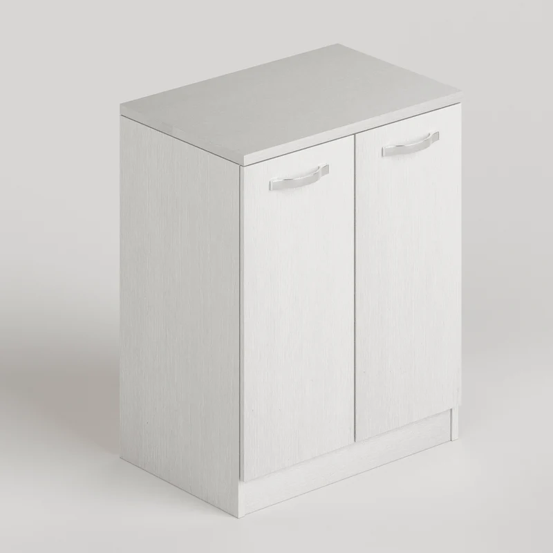 Mobile bagno con due ante colore bianco frassinato 71x50x85,5H cm