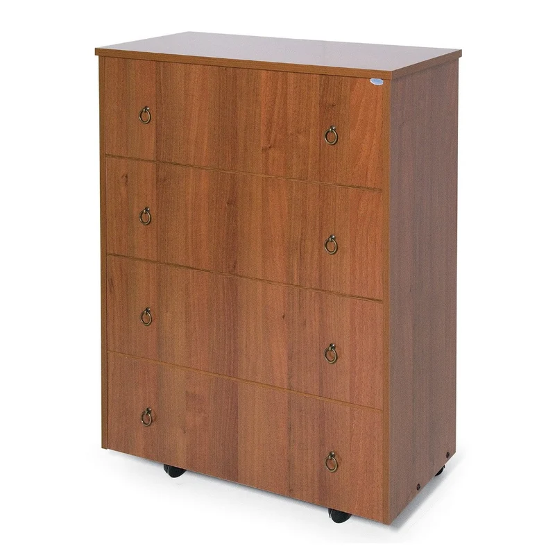 Mobile letto con rete a doghe colore noce antico 84.6x100H cm - Giroletto