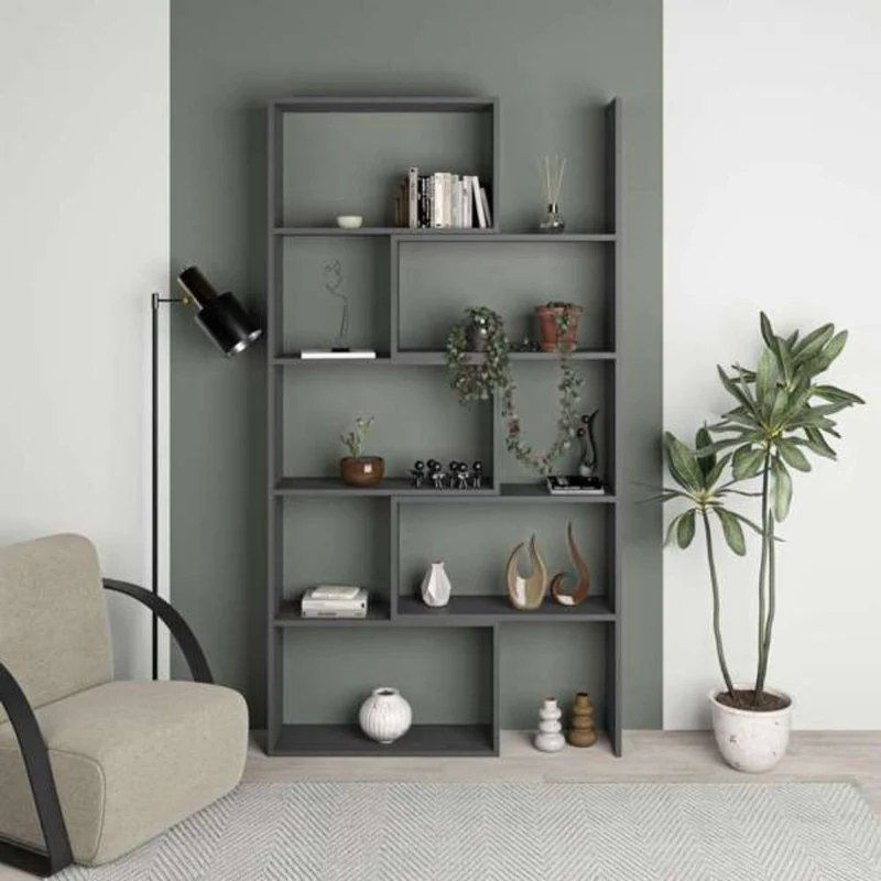 Libreria estensibile angolare 72x200h cm colore antracite - Wish