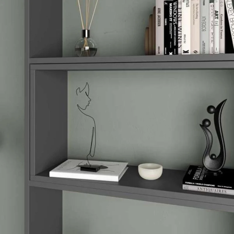 Libreria estensibile angolare 72x200h cm colore antracite - Wish