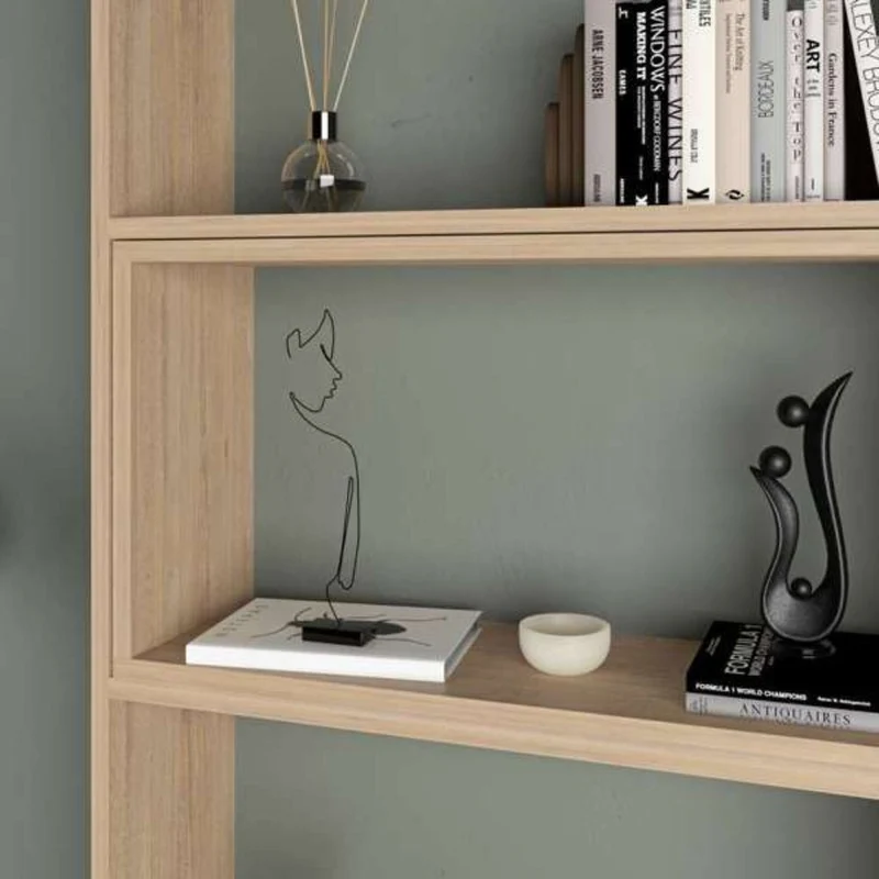 Libreria estensibile angolare 72x200h cm colore rovere - Wish