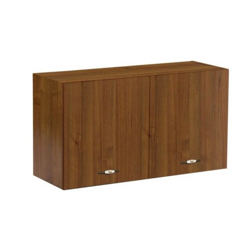 Pensile sopracappa con 2 ante colore noce antico 90x32x49H cm