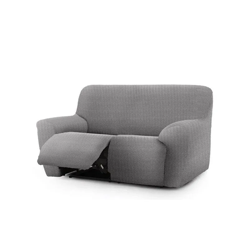 Copridivano 150-200 cm per recliner due posti colore grigio - Jaz