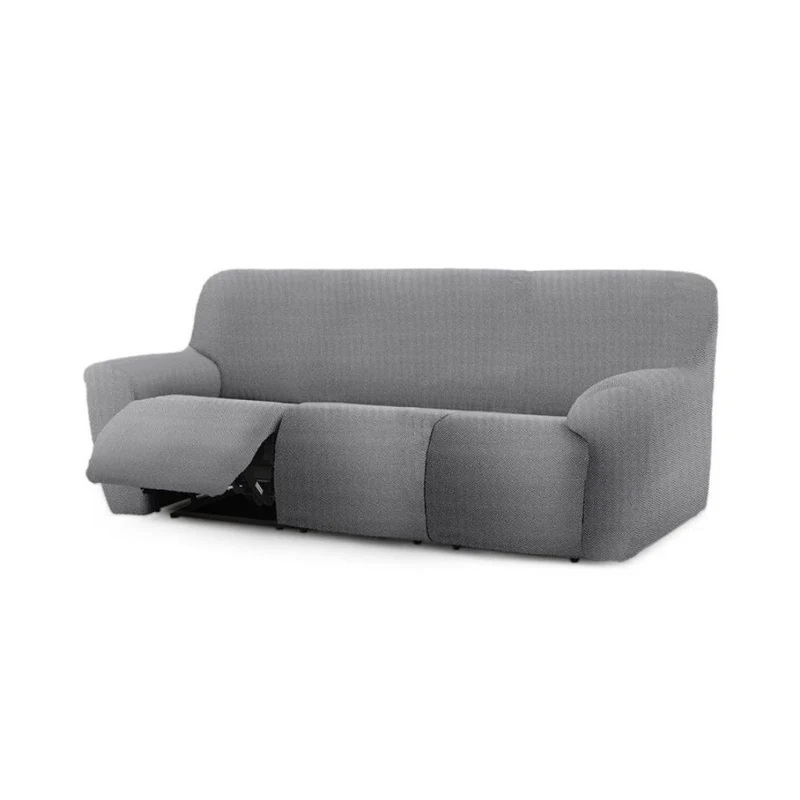 Copridivano 200-260 cm per recliner tre posti colore grigio - Jaz