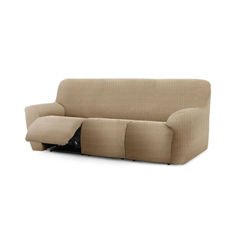 Copridivano 200-260 cm per recliner due posti colore beige - Jaz