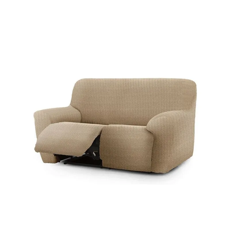 Copridivano 150-200 cm per recliner due posti colore beige - Jaz