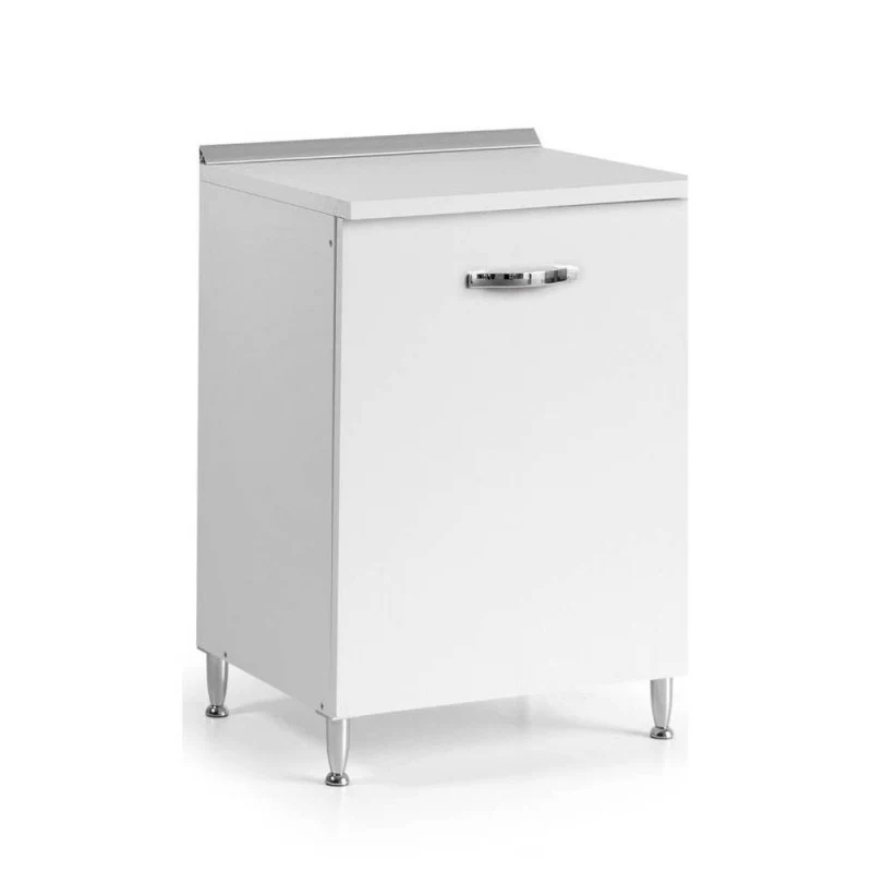 Base cucina con anta colore bianco frassinato 60x50x85H cm