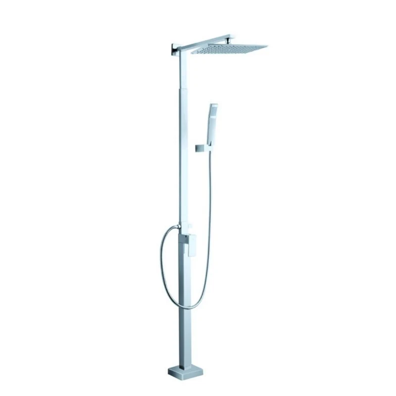 Gruppo doccia 230H cm regolabile con soffione finitura cromo - Linear Big