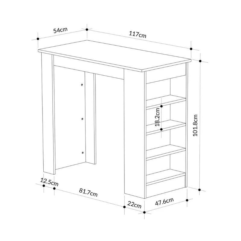 Penisola da cucina colore rovere Swallow