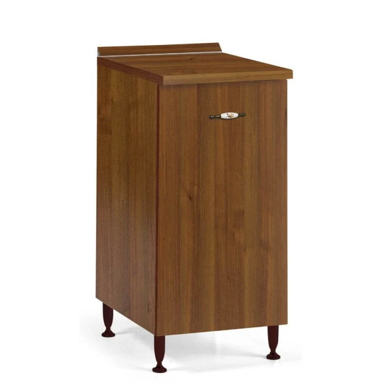 Base cucina con anta e ripiano colore noce antico 40x50x85H cm
