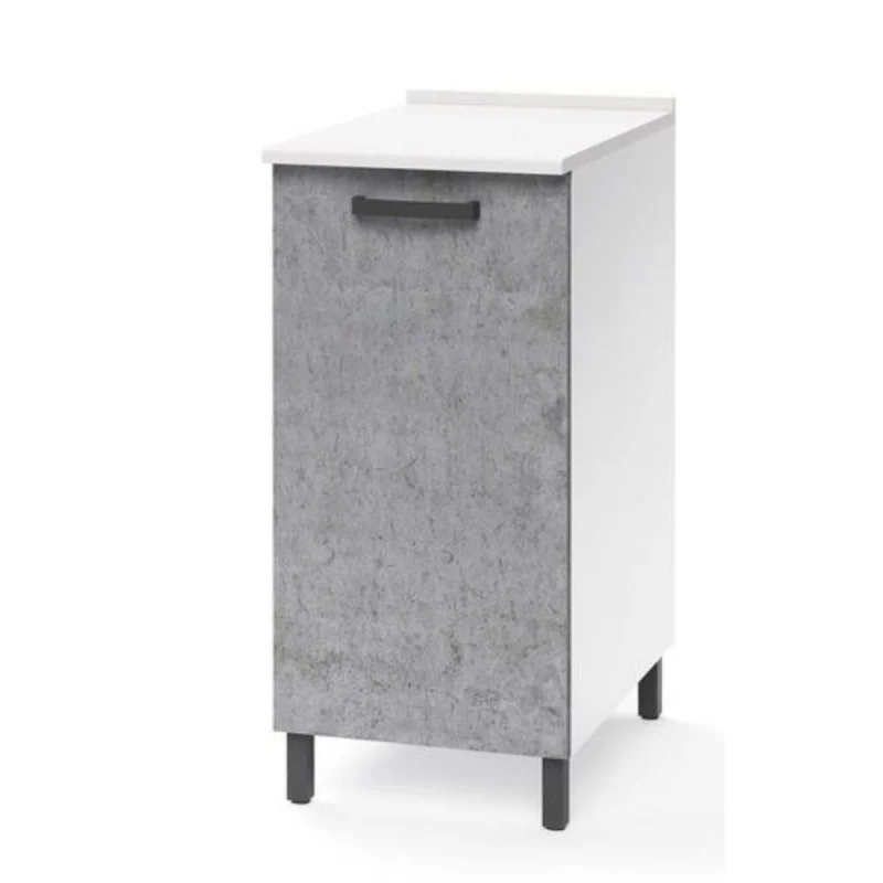 Base cucina con anta colore cemento 40x50x85H cm