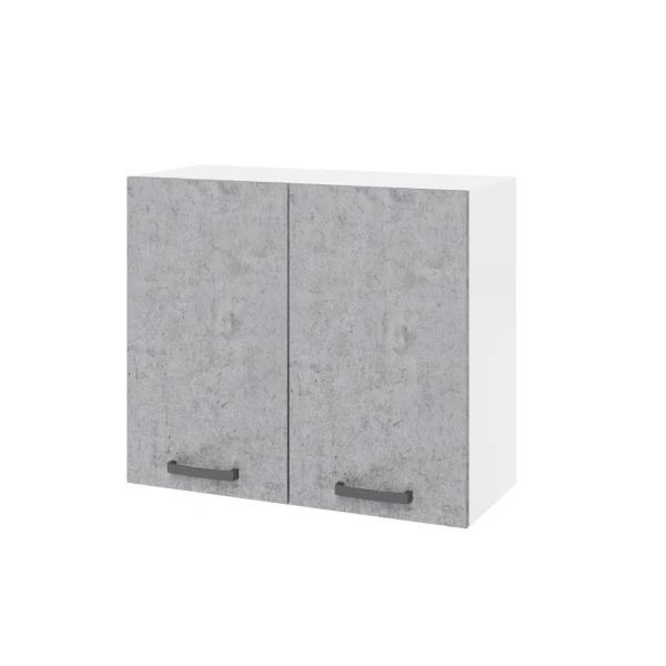 Pensile cucina con 2 ante colore cemento 80x32x72H cm