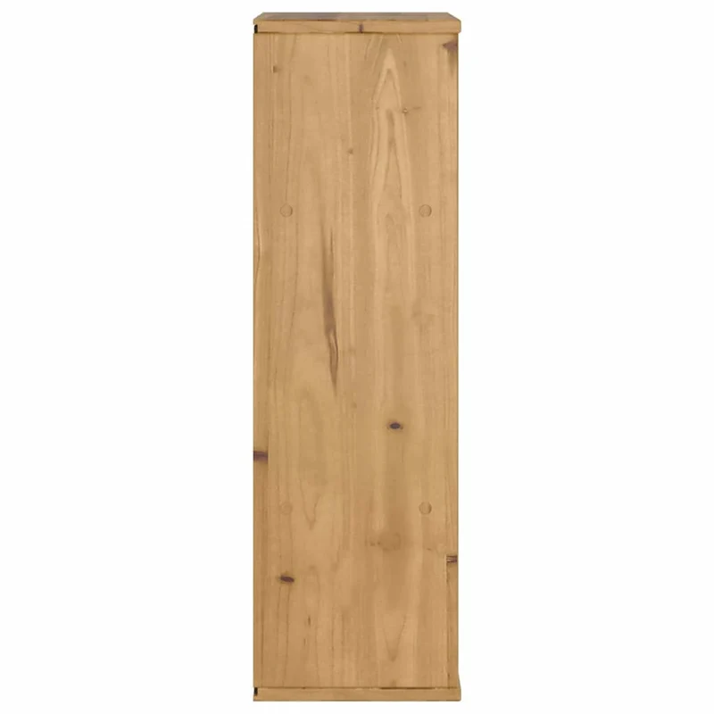Armoire latérale rustique avec tiroir 40 x 24 x 79 cm bois massif pin finition cire de miel 02_0058046