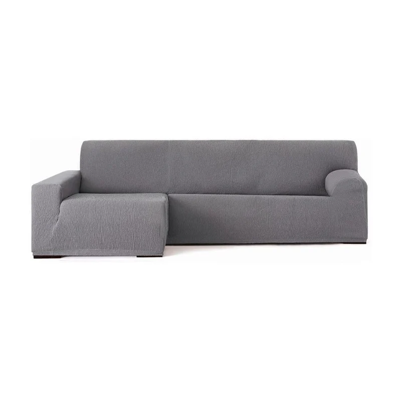 Copridivano elastico 250/310 cm penisola sinistra grigio bracciolo lungo