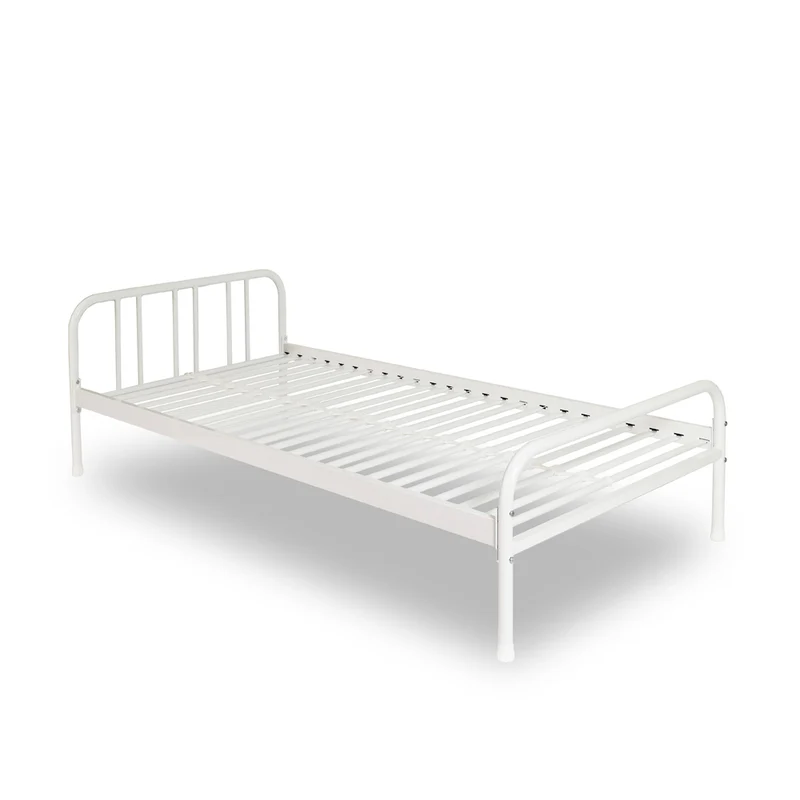 Letto singolo in metallo colore bianco - Genoa
