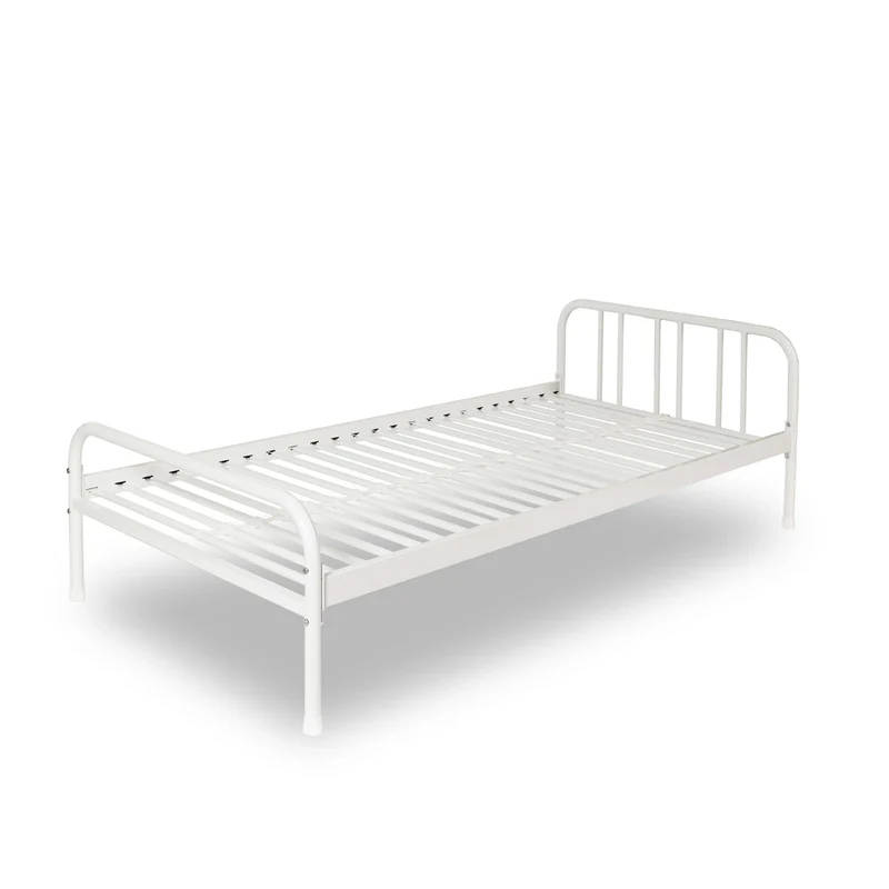 Letto singolo in metallo colore bianco - Genoa