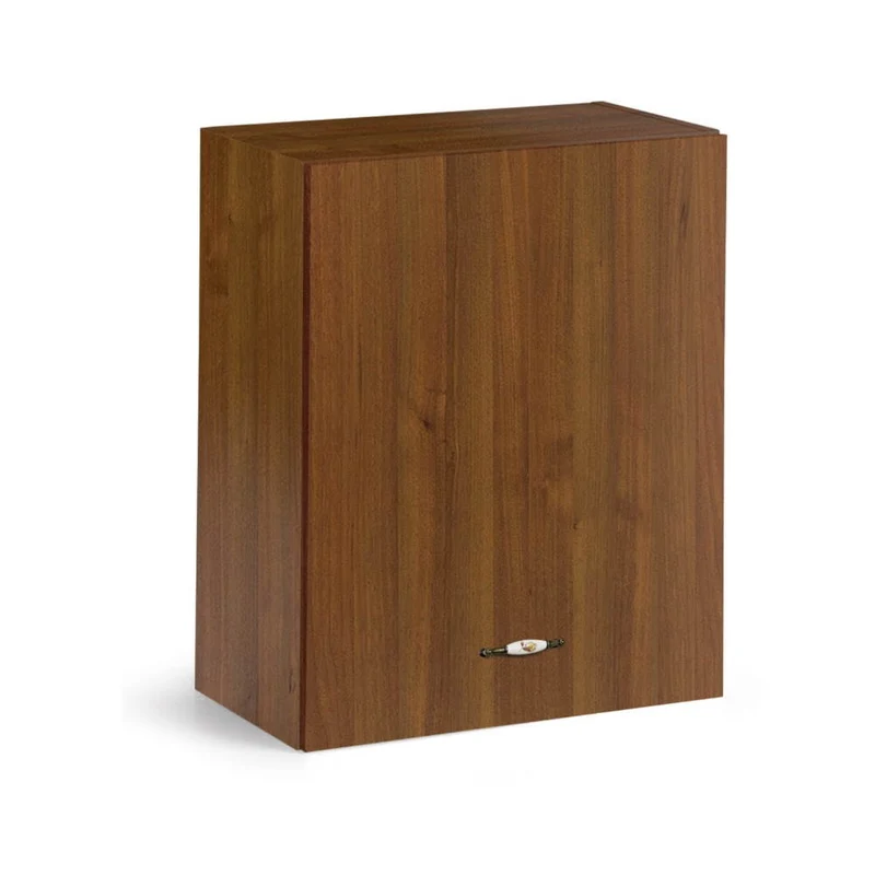 Pensile cucina con anta e ripiano 60x72H cm colore noce antico