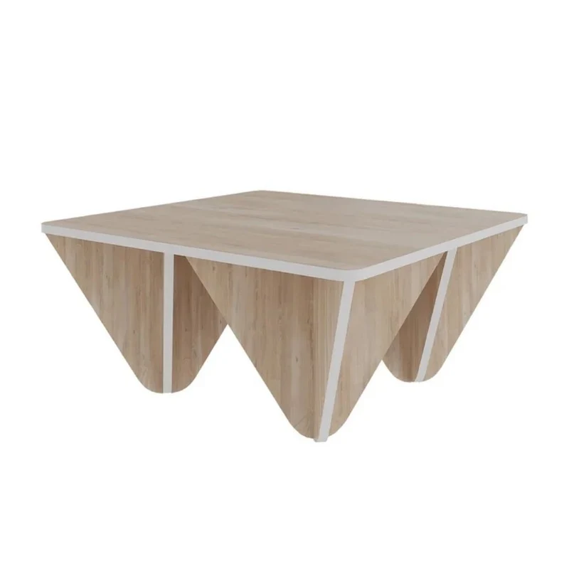 Tavolino da salotto quadrato 80x80 cm colore rovere - Diamond