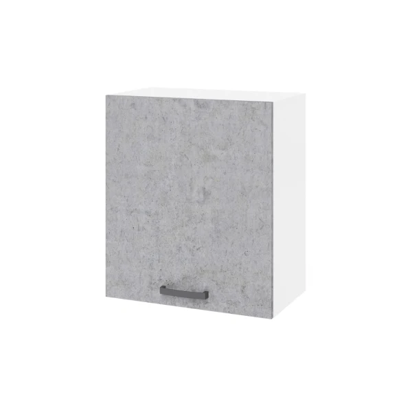 Pensile cucina con anta colore cemento 60x32x72H cm