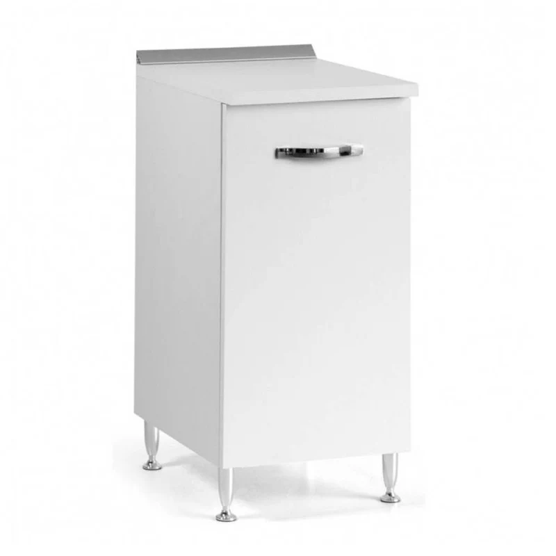 Base cucina con anta colore bianco frassinato 30x50x85H cm