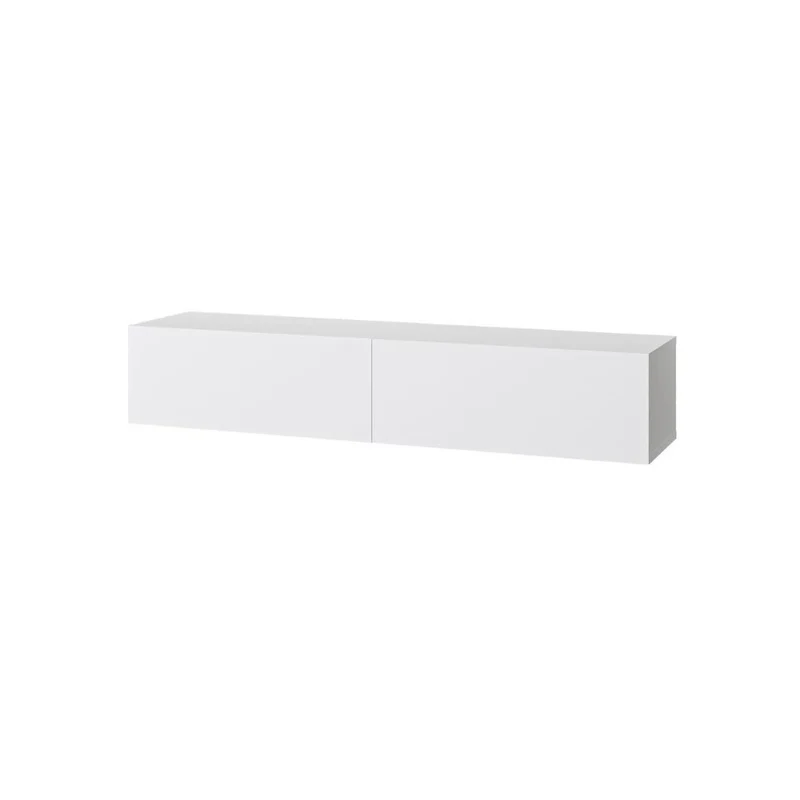 Mobile porta TV sospeso 135cm in legno con ante a ribalta colore bianco - Francy