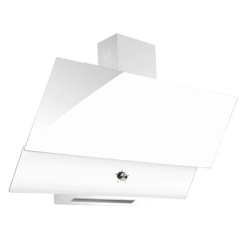Cappa da parete 90 cm con vetro e corpo colore bianco - TURBINE 90 Samet