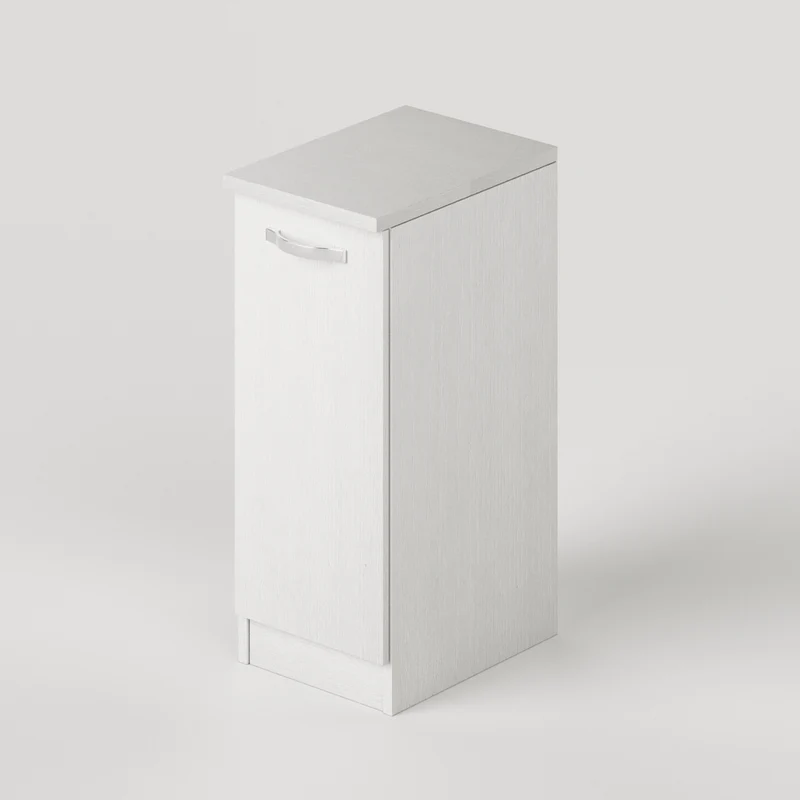 Mobile bagno con 1 anta colore bianco frassinato 36x50x85,5H cm