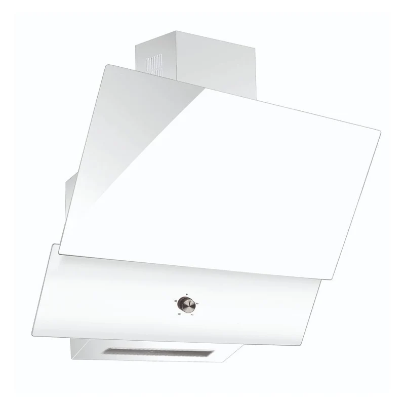 Cappa da parete 60 cm con vetro e corpo colore bianco - TURBINE 60 Samet