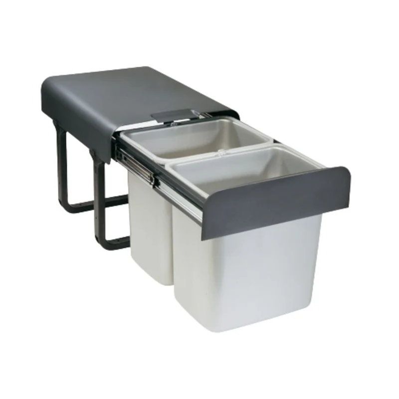 Pattumiera estraibile con due secchi da 16 lt - Ekko2