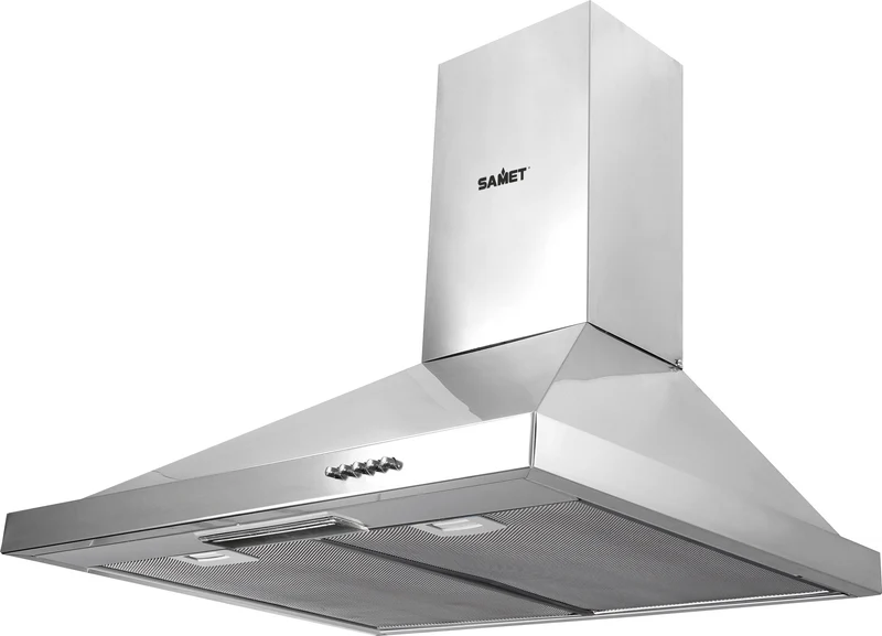 Cappa a piramide moderna 60 cm in inox - Samet Eolo 60