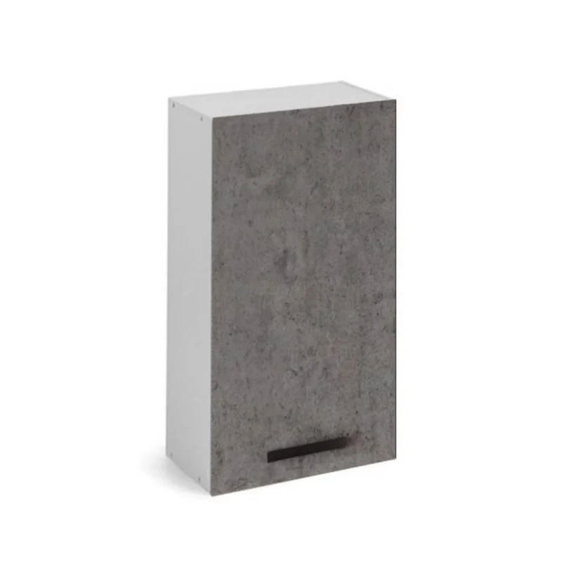 Pensile cucina con anta colore cemento 40x32x72H cm
