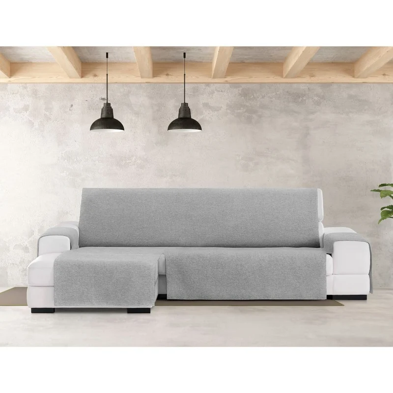 Copridivano 290 cm penisola sinistra colore grigio Valeria