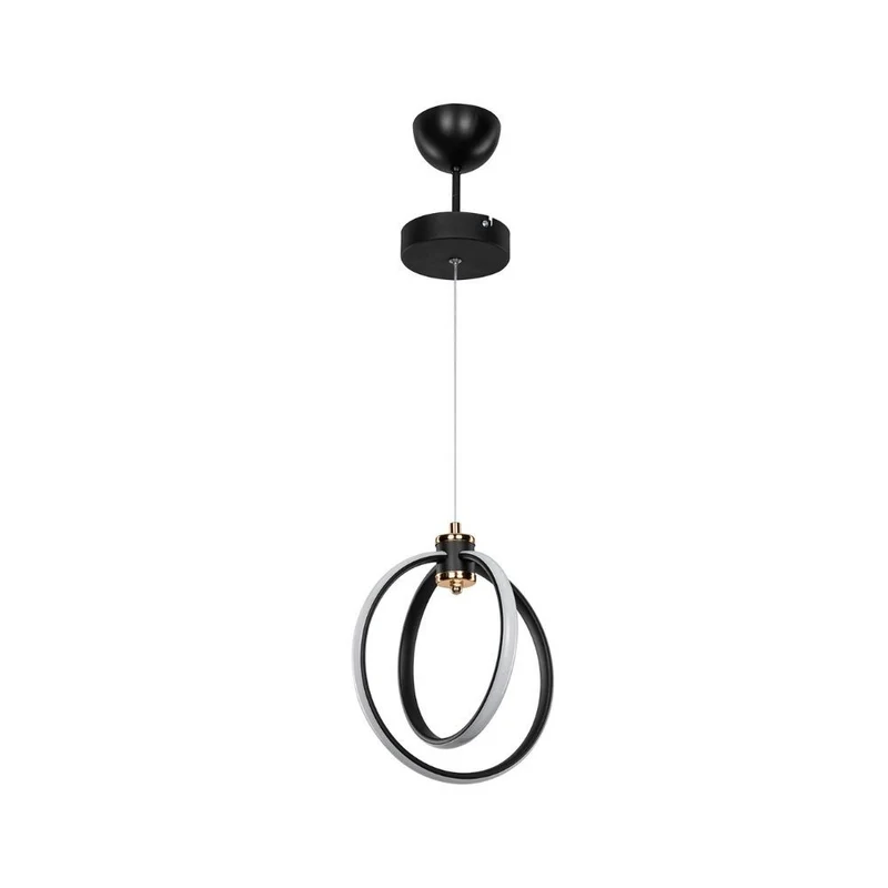 Lampada a sospensione 80 cm con due cerchi Led - Felicia
