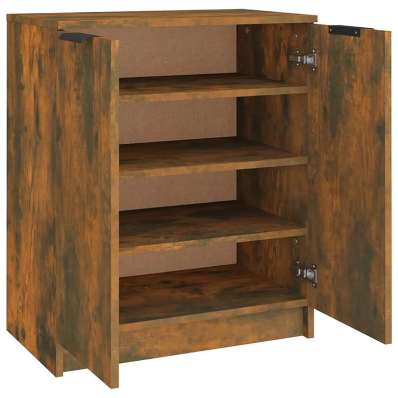 Meuble à chaussures 59 x 35 x 70 cm bois d'ingénierie marron 02_0043402